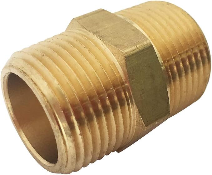 Brass Pipe Fitting Assortment Kit, 3/8" x 3/8" NPT Male Nipple & 3/8" NPT Male - Image 6