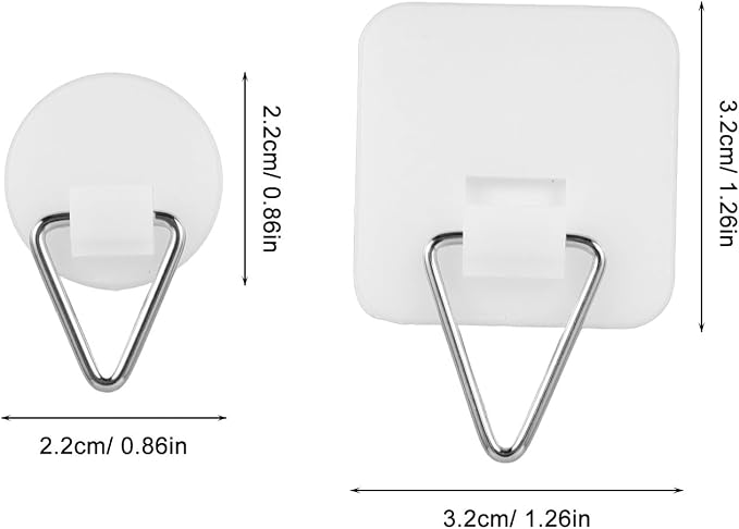 Kisangel 20pcs Adhesive Wall Plate Hangers and Picture Frame Hooks, - Image 8