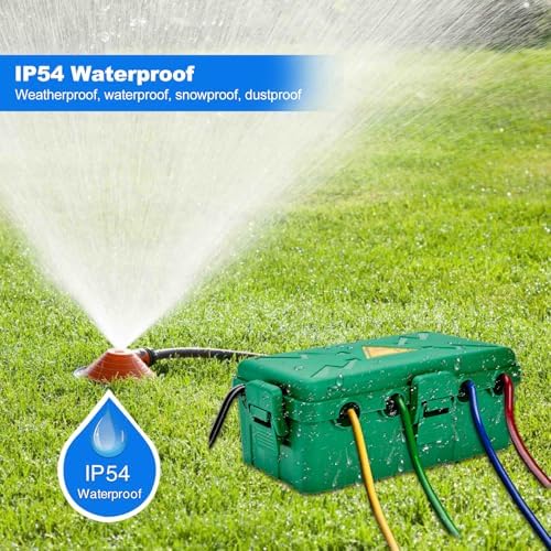 Hrensaw Medium Outdoor Electrical Box, Weatherproof Connection Box w/6 Cable - Image 5