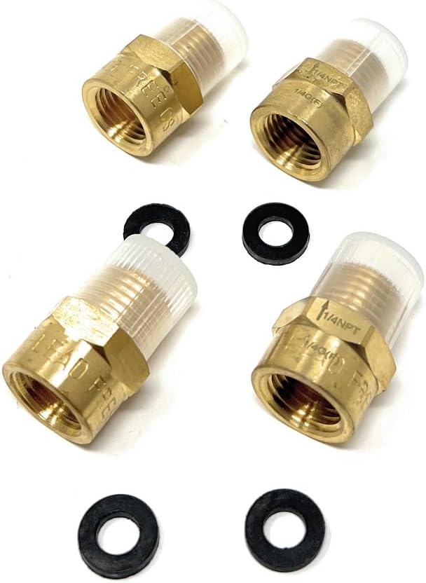 Cascada 1/4" G Thread Female to NPT Male Lead-Free Adapter | Brass Pipe Fitting - Image 4