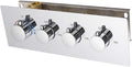 Polished Chrome Thermistatic Shower Mixing Valve | Concealed Mount, Pressure by KATAIS