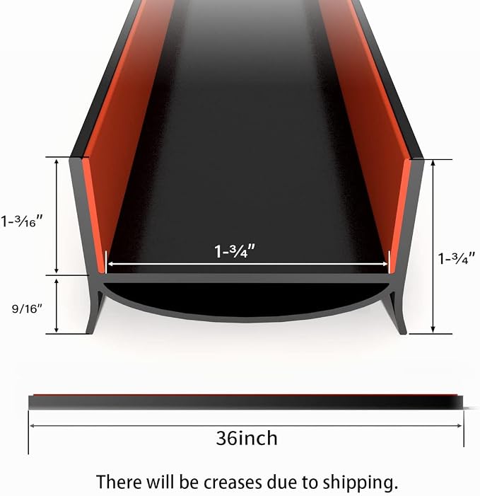 Door Draft Stopper for Bottom of Door, PVC Door Bottom Seal Strip - Image 7