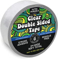 HIPPIE CRAFTER Clear Double Sided Tape, 2 Inch Wide Heavy-Duty Adhesive by HippieCrafter