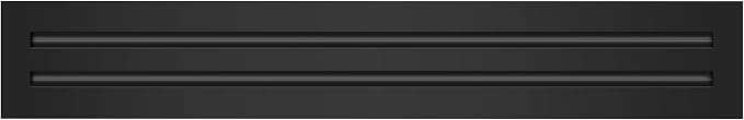 BUILDMART - 24x4 Modern AC Vent Cover - Decorative Black Air Vent - Standard by TexasBuildmart