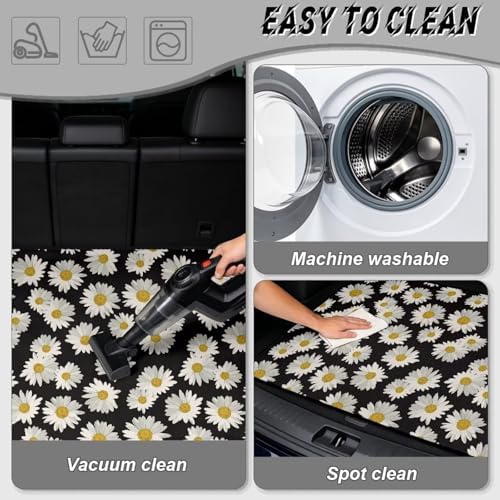 Black Daisy Universal Moving Trunk Mat 29"x39" – Heavy Duty Waterproof Cargo - Image 5