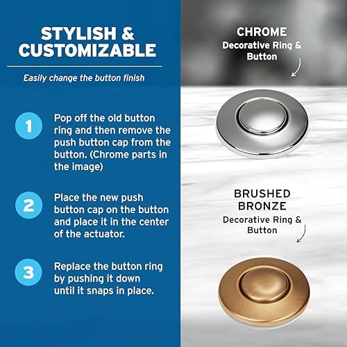 InSinkErator STC-ORB SinkTop Switch Push Button, Oil Rubbed Bronze | Compatible - Image 6