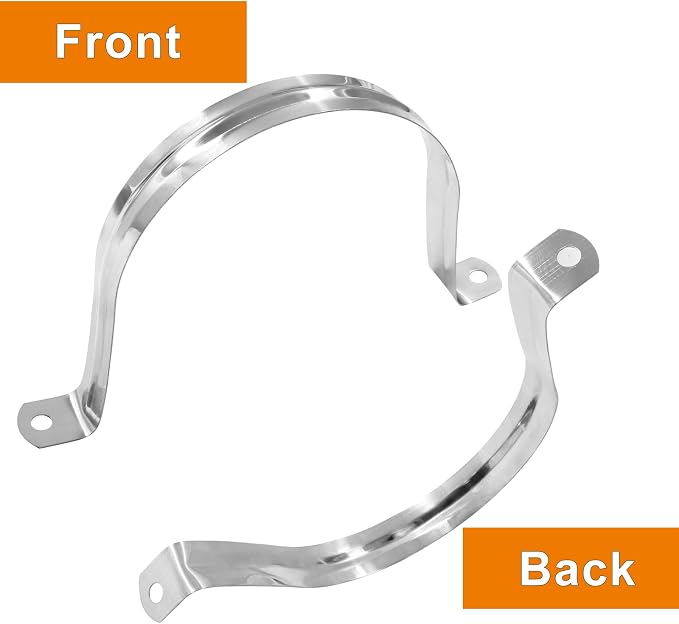 Biaungdo M100 Rigid Pipe Strap, 4 Inch Stainless Steel, U Bracket Pipe Clamps - Image 5