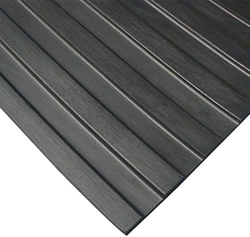 Rubber-Cal Wide-Rib Corrugated Rubber Floor Mat - Image 2