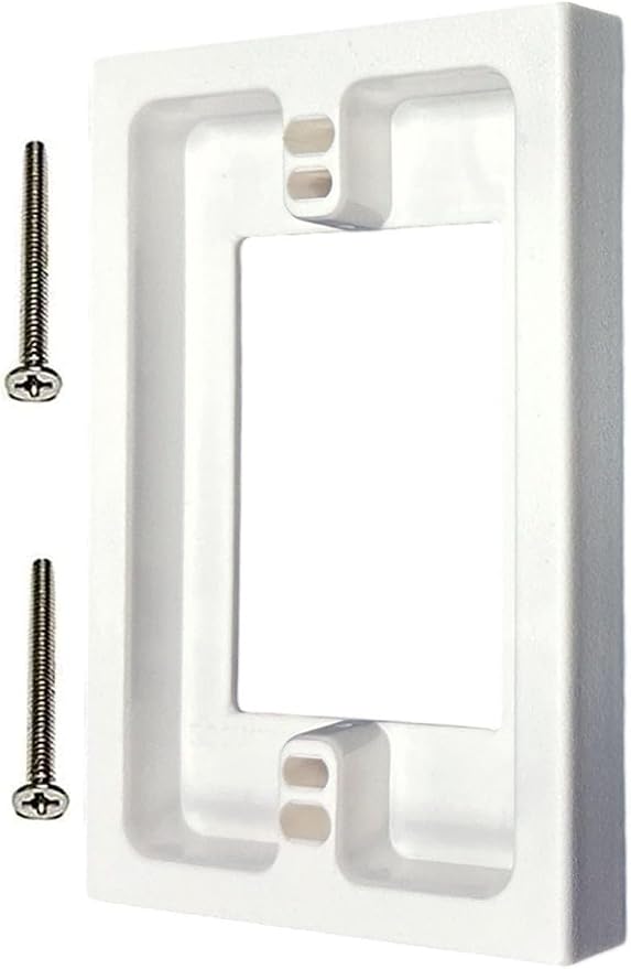 iMBAPrice IMBA-BES1 White 1-Gang Non-Metallic Shallow Surface Box 5/8-Inches by iMBAPrice