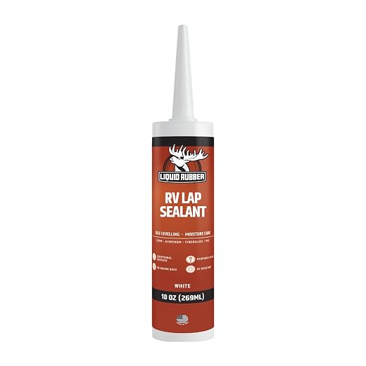Liquid Rubber RV Lap Sealant, Self-Leveling Roof Sealer, 1 Pack | Flows by LiquidRubber