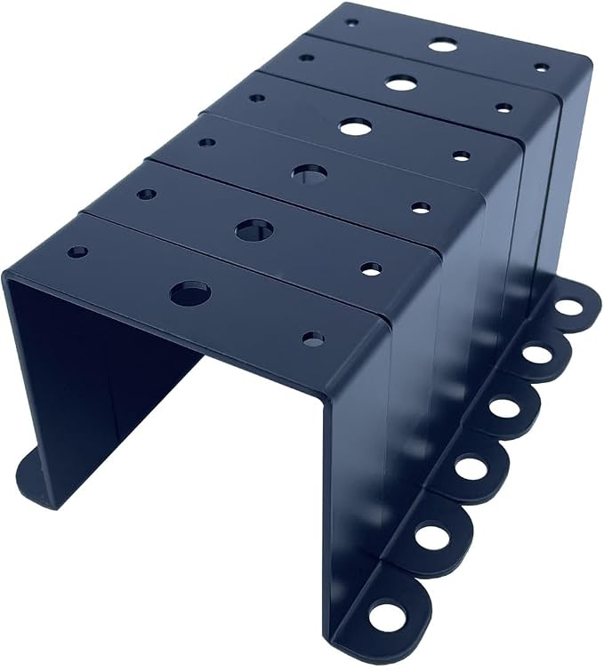 6 PCS 3x3" Square Pipe Tube Strap Clamps, 3 inch metal u shaped bracket - Image 7