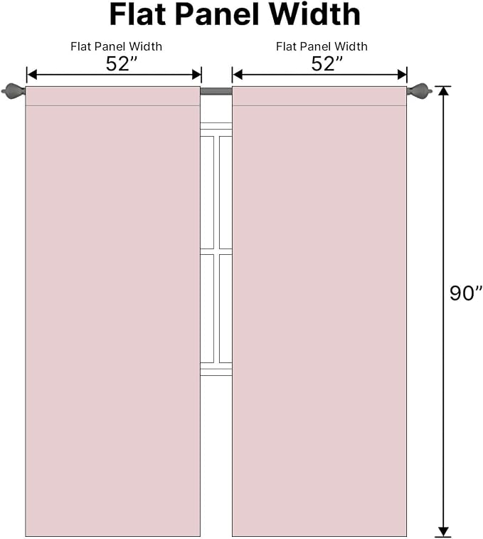 H.VERSAILTEX Baby Pink Blackout Curtains - Image 6
