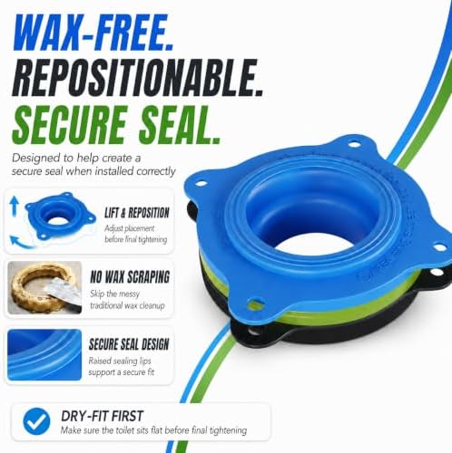 MENNTY Wax-Free Elastic Toilet Seal Kit - Image 5