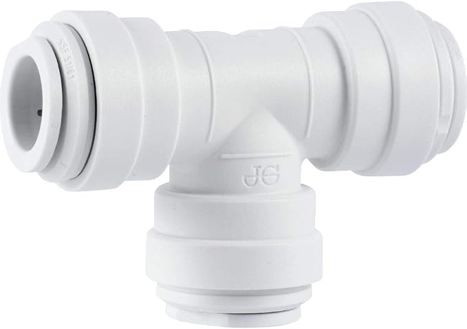 John Guest Speedfit 1/4 Inch Union Tee Connector, Push to Connect Plastic by JohnGuest