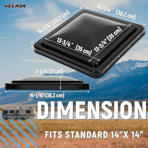 HECASA RV Roof Vent Cover Compatible - Image 2