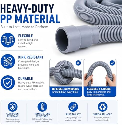20 FT Washing Machine Drain Hose - Image 6
