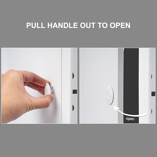 18" x 18" White ABS Plastic Plumbing Access Panel - Image 5
