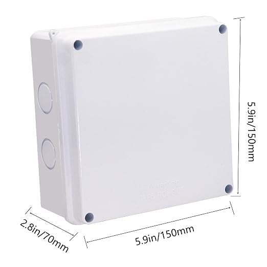 Junction Box, Reserved Holes Electrical Boxes Waterproof IP65 ABS Plastic - Image 2
