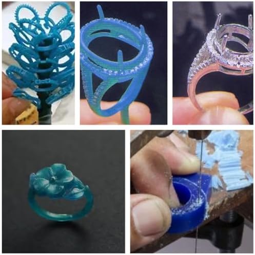 NIUPIKA Carving Wax Ring Tube for Making Rings Mold Hard Wax Blank Large Flat - Image 3