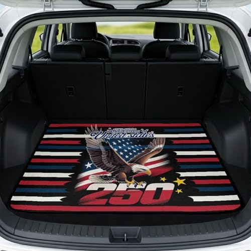 ELEQIN Trunk Mats for SUV Sedan Truck 250th Anniversary Car Cargo Liner Non by ELEQIN