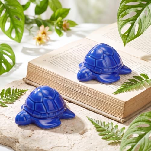 FillTouch Toilet Bolt Covers, Decorative Ceramic Caps, Ocean Blue Color - Image 7
