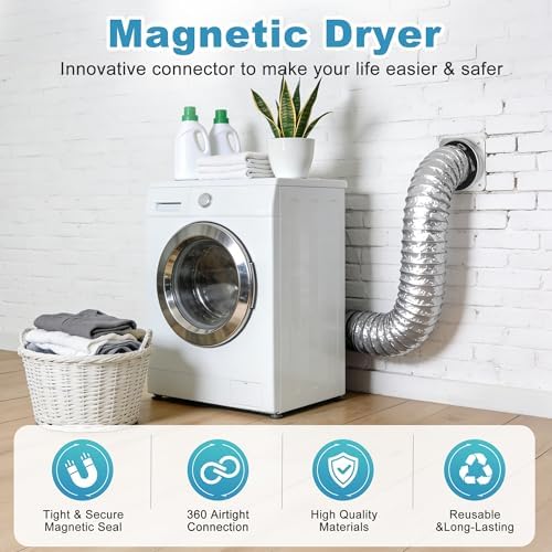 Magnetic Dryer Vent Connector Kit, 4-Inch Quick Connect - Image 2