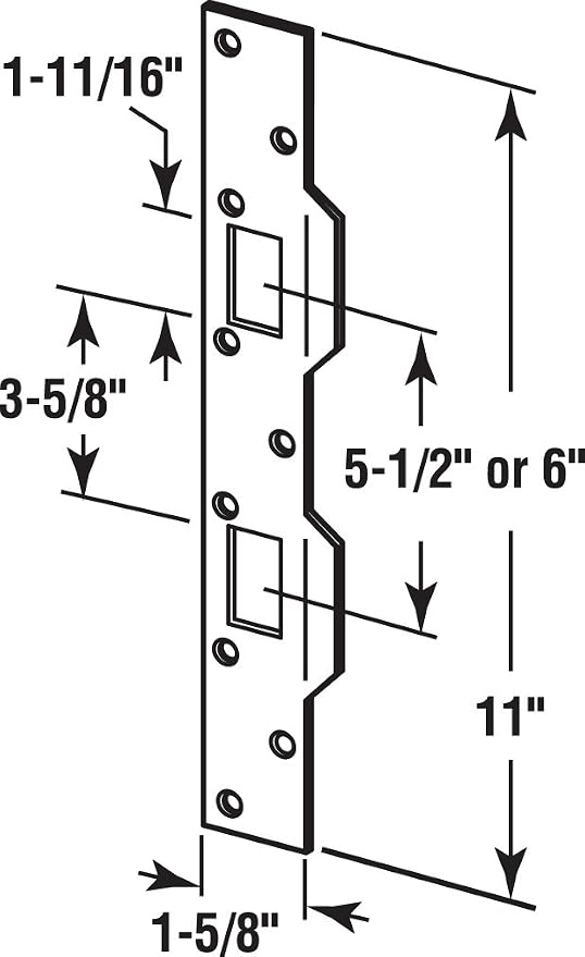 Prime-Line U 9480 Door Strike, for Use - Image 2