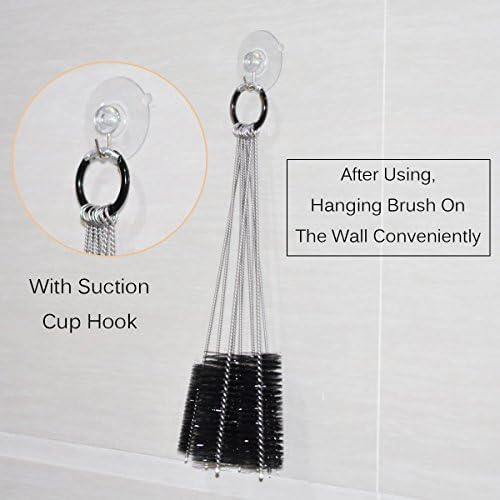 Eboot 10 Pcs 8.2 Inch Tube Cleaning Brushes Nylon Cleaner Brush Long Sink Drain - Image 3