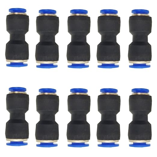 zjxed 6mm OD x 4mm OD Pneumatic quick Connector Push to Connect fittings by ROZESAZZ