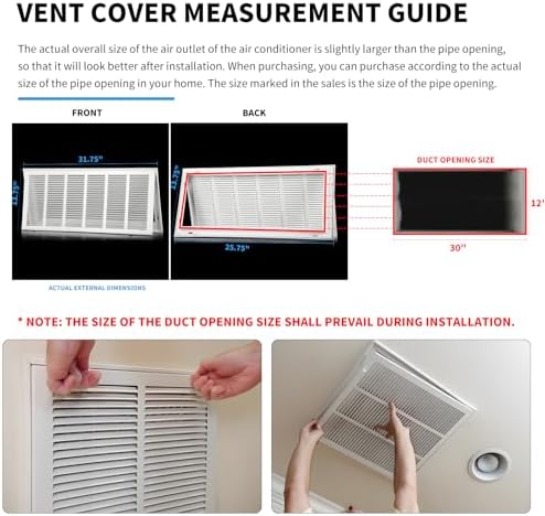 Return Vent Cover 30 X 12 Return Air Grill - Image 6