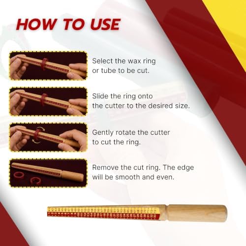 TAURISH Wax Tube Ring Sizer Mandrel Reamer UK Sizes 1-33 and EU Sizes 41-73 - Image 2