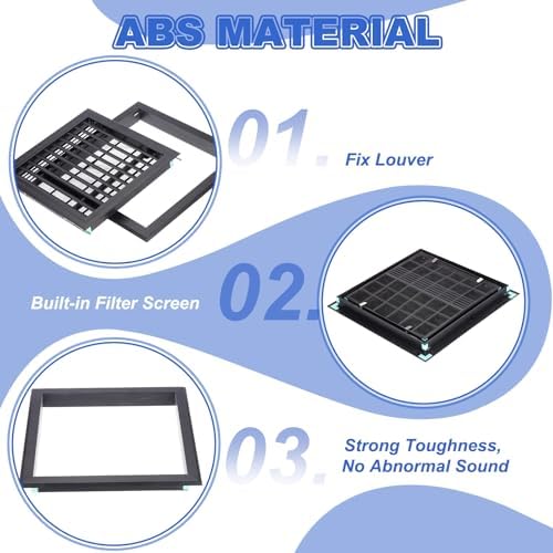 PATIKIL 14x14 Inch Plastic Ventilation Grille, Return Air Vent Cover Removable - Image 3