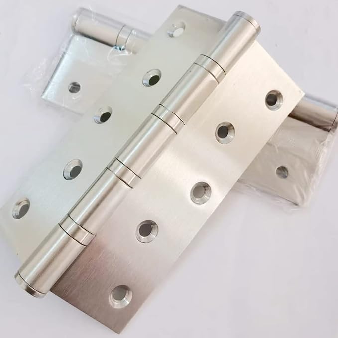2 Pcs 5" Stainless Steel Ball Bearing Door Hinges - Image 5