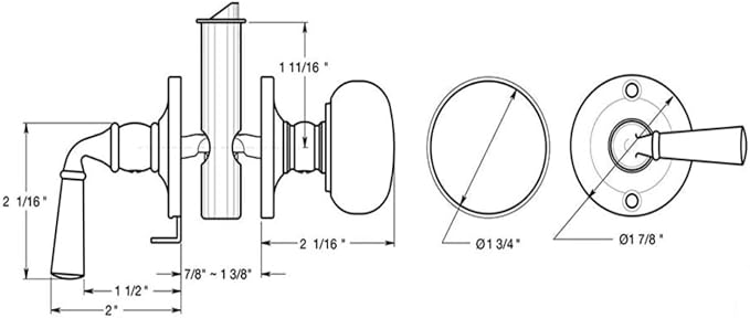 Deltana SDL980U10B Storm Door Latch - Image 2