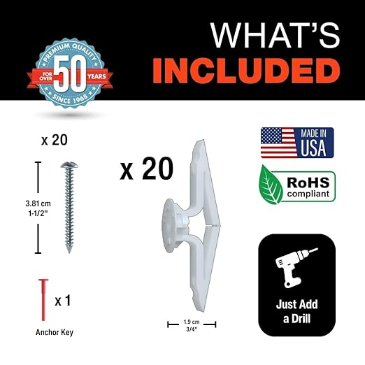 TOGGLER Toggle TB Drywall Anchor - Image 2