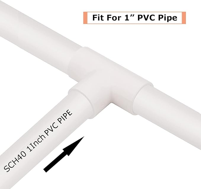 12 Pack 1" 3 Way PVC Pipe Fittings, Furniture Grade SCH40 PVC Elbow, S x S x - Image 3