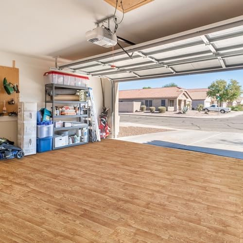 Sorbus Interlocking Wood Grain Foam Floor Tiles - Image 7