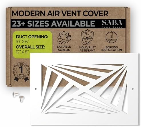 SABA Home Decor White Air Vent Cover by SABAHomeDecor