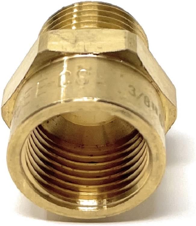 Cascada 3/8" G Thread Female to 3/8" NPT Thread Male Pipe Fitting Adapter - Image 9
