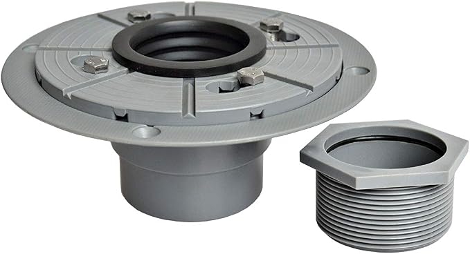 Neodrain 2" PVC Shower Drain Base Kit | Include PVC Drain Base Flange, Threaded by Neodrain