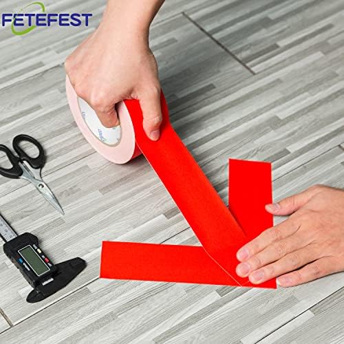 Gaffers Tape Red 4 Rolls Pack in Bulk Heavy Duty, Non-Reflective No Residue - Image 5