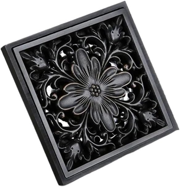 1pc Black Square Floor Drain 10 * 10cm by Unknown