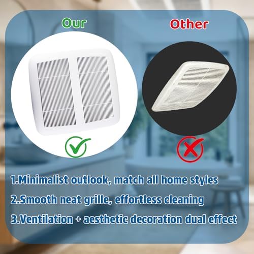 S97018872 Replacement Vent Fan Grille Cover Replacement Grille Compatible - Image 6