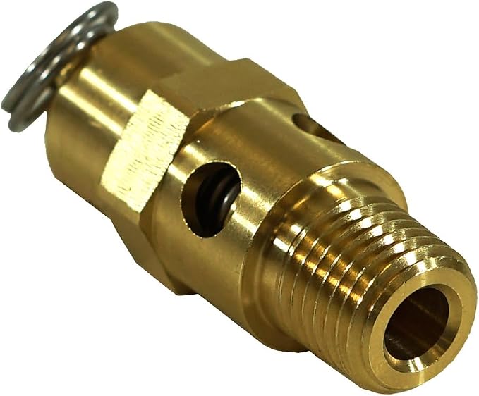 Kingston 1/4” NPT Brass Soft Seat Industrial Pressure Relief Valve, Made In The - Image 3