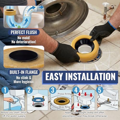 Extra Thick Toilet Wax Ring Kit - Image 4