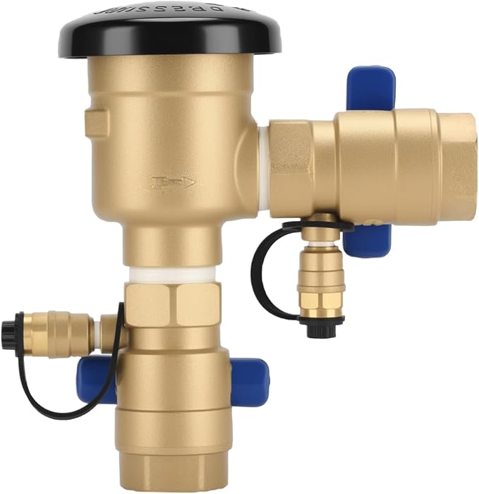MEASUREMAN 1" Pressure Vacuum Breaker Assembly, Heavy-Duty Bronze Backflow - Image 2