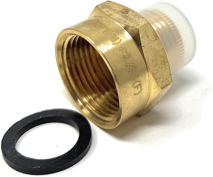 Cascada 3/4" G Thread Female to 1/2" NPT Thread Male Pipe Fitting Adapter - Image 8