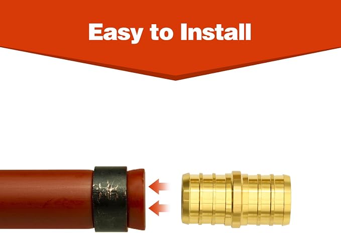 25 Pack 3/4" PEX Fittings, PEX Brass Straight Coupling Fittings | - Image 4