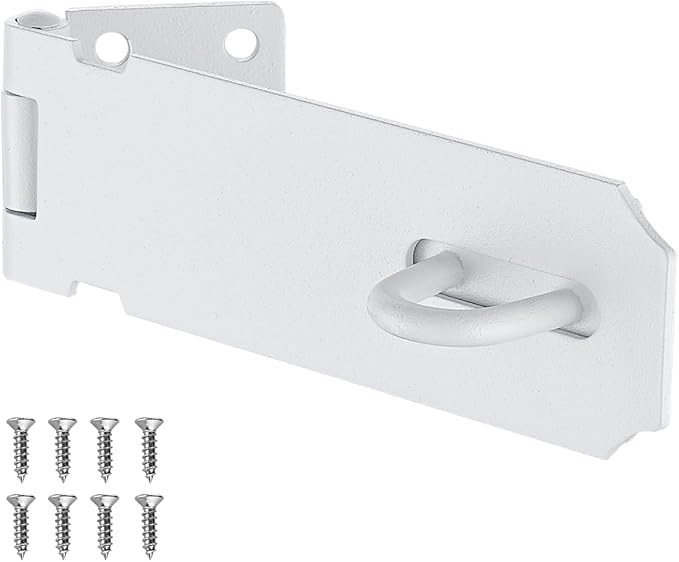 JQK Door Hasp Latch Lock, 5 Inch 304 Stainless Steel Safety Packlock Clasp by Homeimprovement