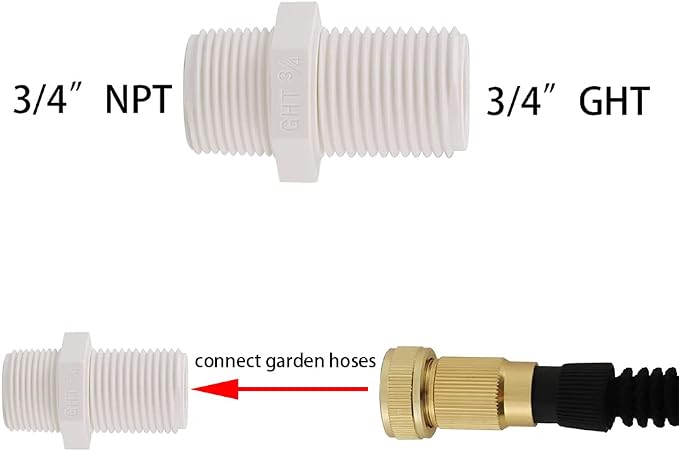 Enoch's Land PVC Rain Barrel Spigot Kit, 3/4" Rain Barrel Valve - Image 9